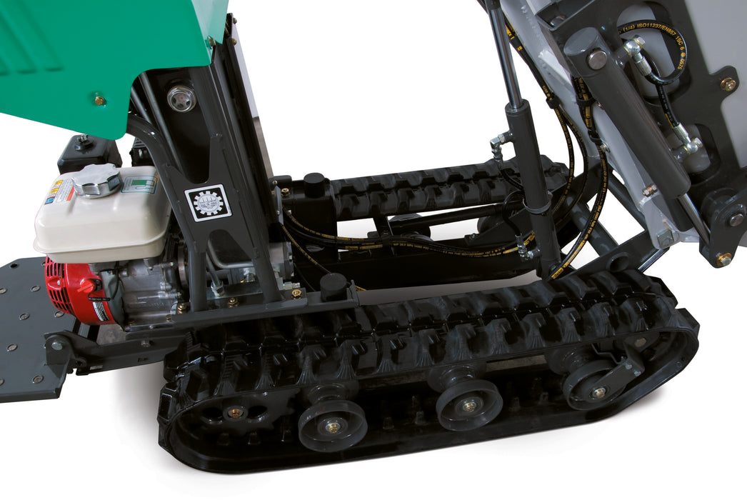IMER Tracker 811 Tracked Mini Dumper with Self-Loading Shovel – Honda 6.5 HP – Bucket Undercarriage