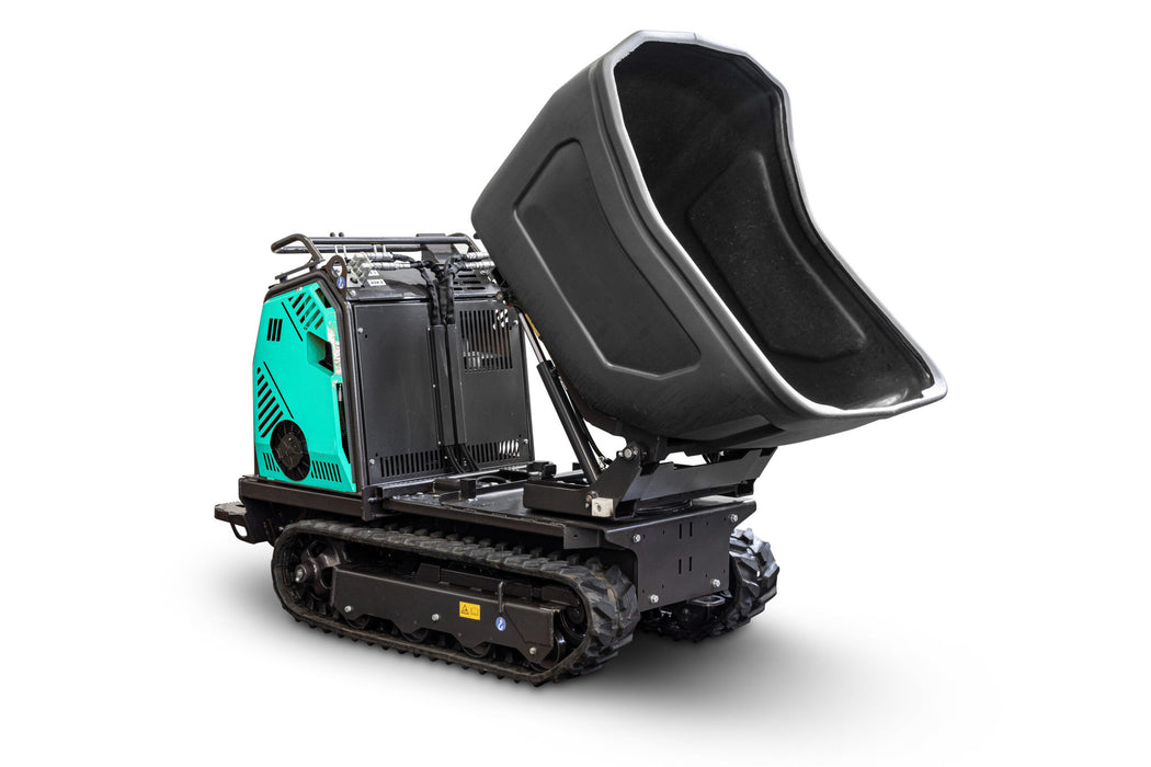 IMER Tracker 1624 Tracked Dumper – 2,400 lb Load, Honda iGX800 25 HP – Half Dump (Fixed Bucket)