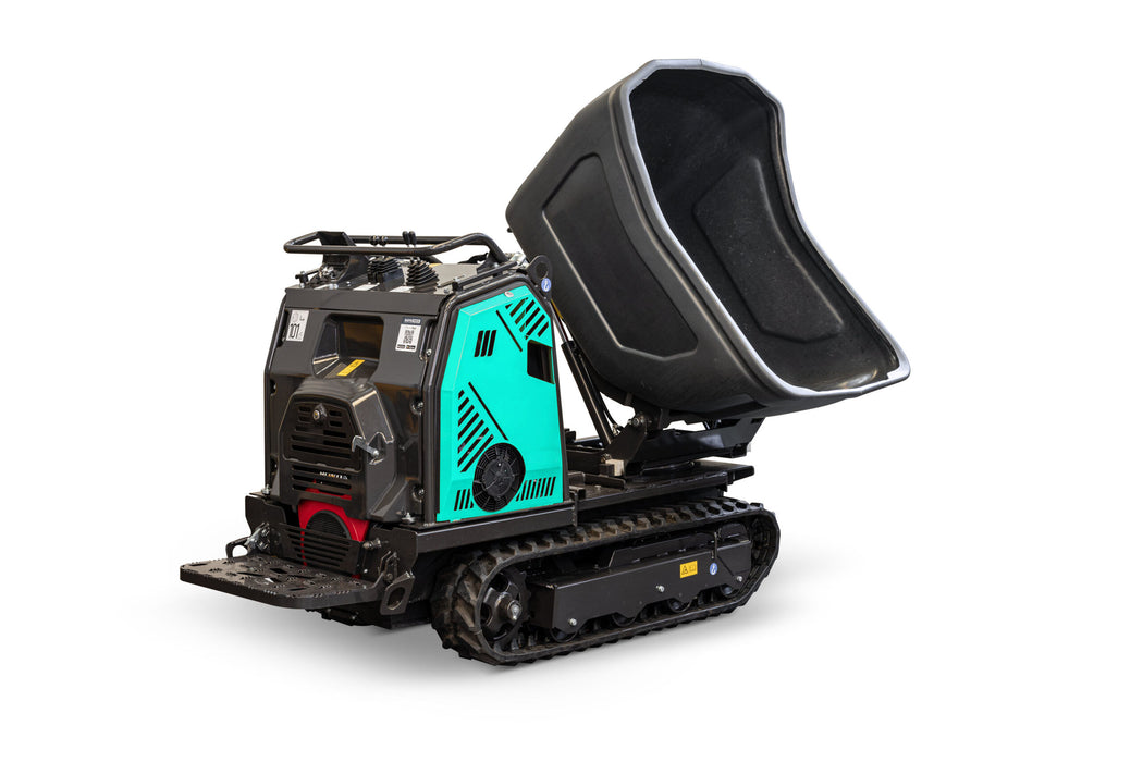 IMER Tracker 1624 Tracked Dumper – 2,400 lb Load, Honda iGX800 25 HP (Swivel Bucket)