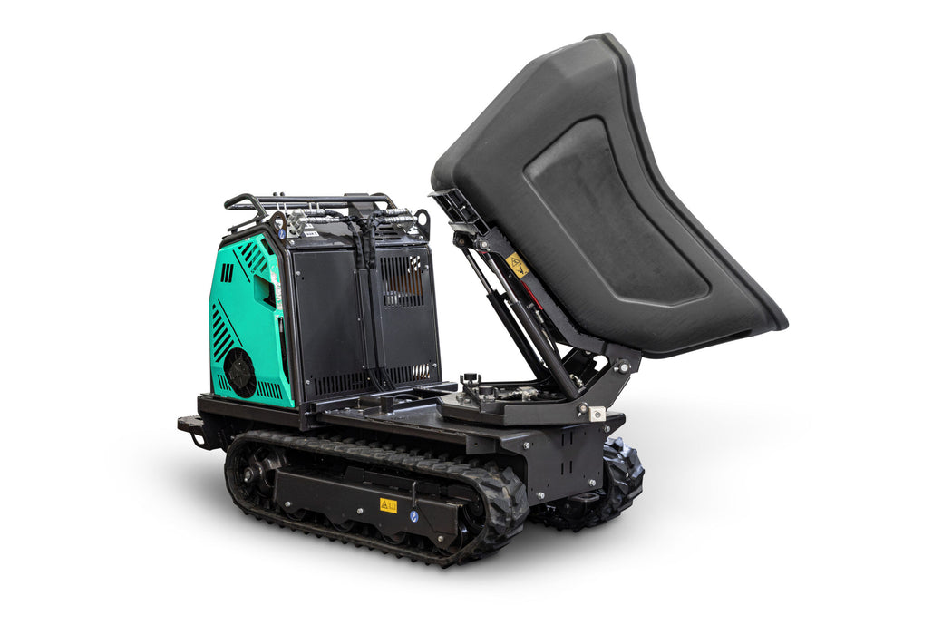 IMER Tracker 1624 Tracked Dumper – 2,400 lb Load, Honda iGX800 25 HP – Swivel Dump (Swivel Bucket)