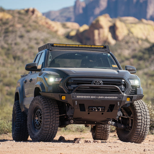 C4 Fabrication 2024-2026 Toyota Tacoma Roof Rack with Optional Light Bar Mount – image 2 of 22