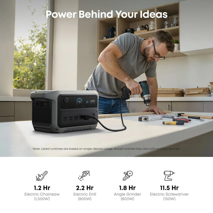 Anker SOLIX C2000 Gen2 Portable Power Station + 400w Solar Panel + Car Alternator Charger - accessory view
