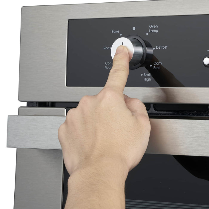 Cosmo 24-Inch 2.5 Cu. Ft. Single Electric Wall Oven in Stainless Steel (C51EIX) Cosmo