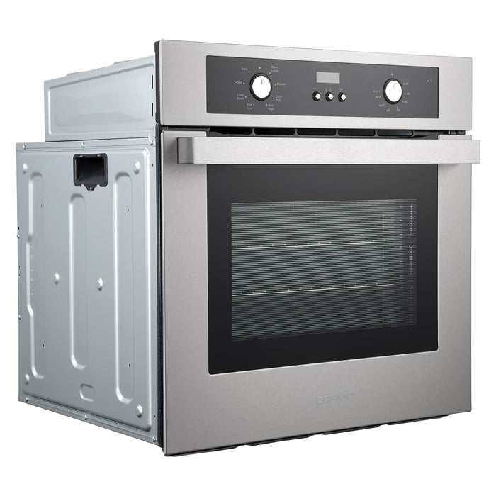 Cosmo 4-Piece Appliance Package - 30-Inch Electric Cooktop, Refrigerator, Wall Oven and Over-the-Range Microwave in Stainless Steel (COS-4PKG-261) Cosmo