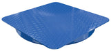 Vestil CA-24-2-TP-STP Steel 24 in. Carousel, 2K Capacity, Square Tread Top Plate Blue