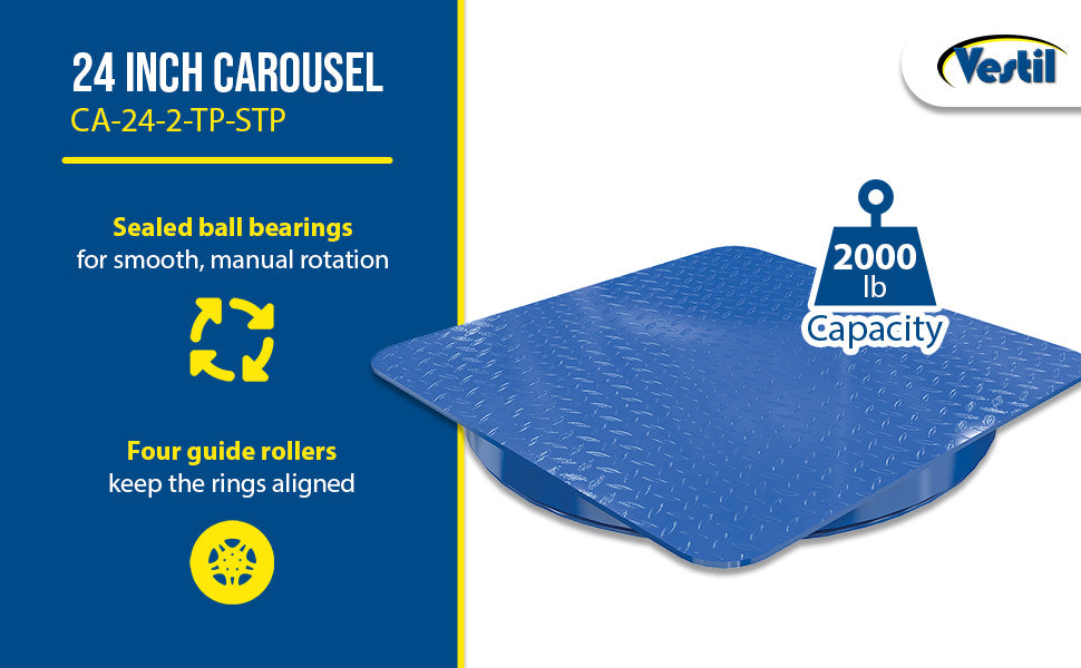 Vestil CA-24-2-TP-STP steel feature overview 1