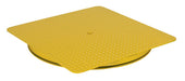 Vestil CA-KP-3636-6 Heavy Duty Square King Pin Carousel 36 in. x 36 in. 6,000 lb. Capacity Yellow