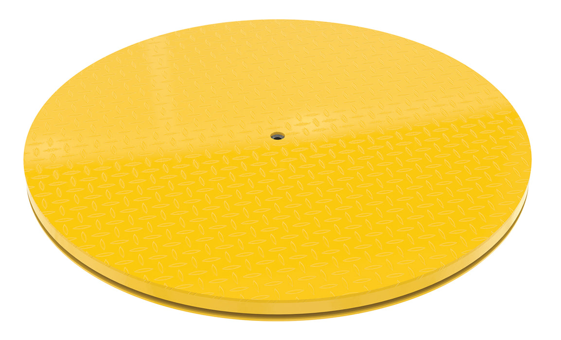 Vestil CA-KP-60R-6 Heavy Duty Round King Pin Carousel 60 in. 6,000 lb. Capacity Yellow
