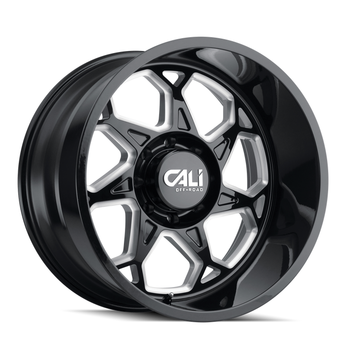 Cali Offroad SEVENFOLD Gloss Black Milled Wheel 1