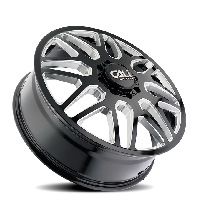 Cali Offroad 9115D INVADER DUALLY Gloss Black Milled Wheel 2