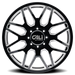 Cali Offroad 9115D INVADER DUALLY Gloss Black Milled Wheel 3