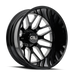 Cali Offroad 9115D INVADER DUALLY Gloss Black Milled Wheel 4