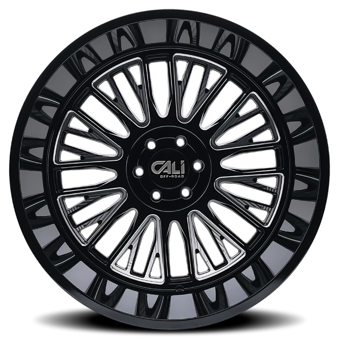 Cali Offroad VERTEX Gloss Black Milled Wheel 3