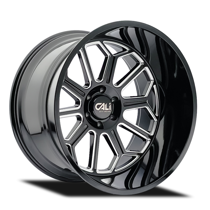 Cali Offroad AUBURN Gloss Black Milled Wheel 1