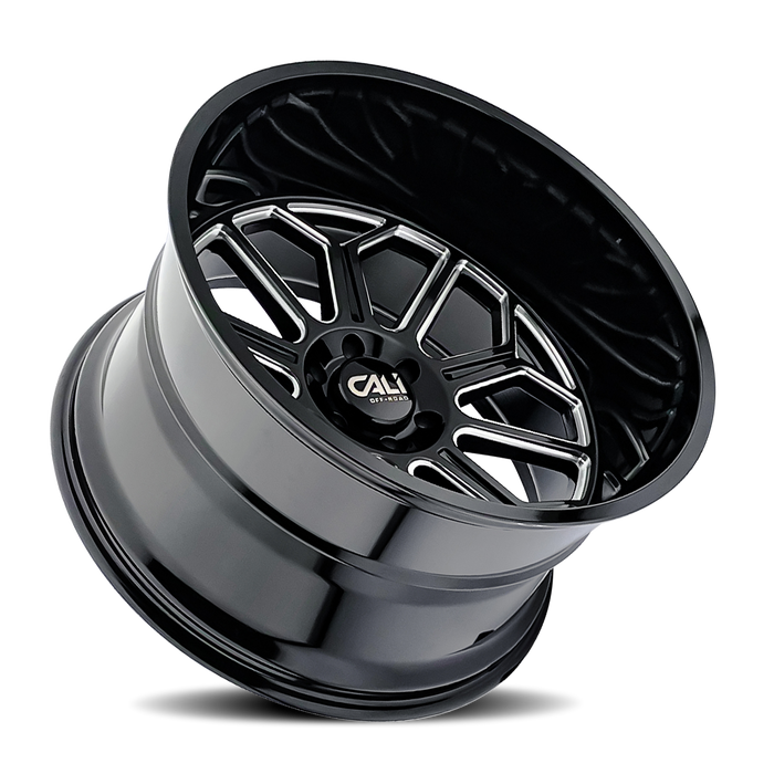 Cali Offroad AUBURN Gloss Black Milled Wheel 2