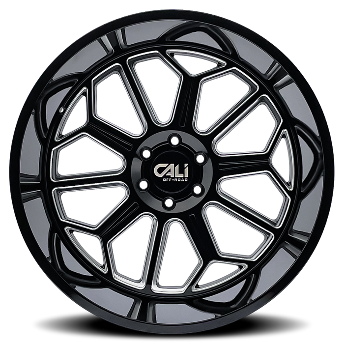 Cali Offroad AUBURN Gloss Black Milled Wheel 3