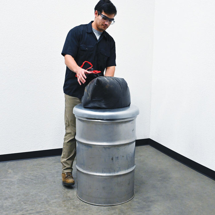 Vestil CAN-BH-5516-GALV galvanized can bag holder - view 2