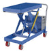 Vestil CART-1000-2040-DC Steel 12V DC Powered Hydraulic Elevating Cart 20 in. x 40 in. 1,000 lb. Capacity Blue