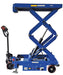 Vestil CART-1500D-DC-CTD-SC Steel Hydraulic Double Scissor Cart DC Powered With Scale 20 in. x 40 in. 1,500 lb. Capacity Blue