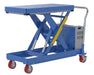 Vestil CART-2000-2040-DC Steel 12V DC Powered Hydraulic Elevating Cart 20 in. x 40 in. 2,000 lb. Capacity Blue