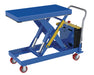 Vestil CART-2500-2040-DC Steel 12V DC Hydraulic Elevating Cart 20 in. x 40 in. 2,500 lb. Capacity Blue