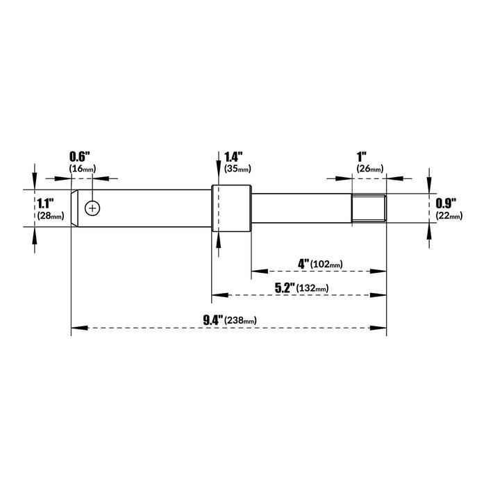 ( 1 Pack / 2 Sets ) CAT 1 & 2 Lower Link Pin Set — lifestyle view