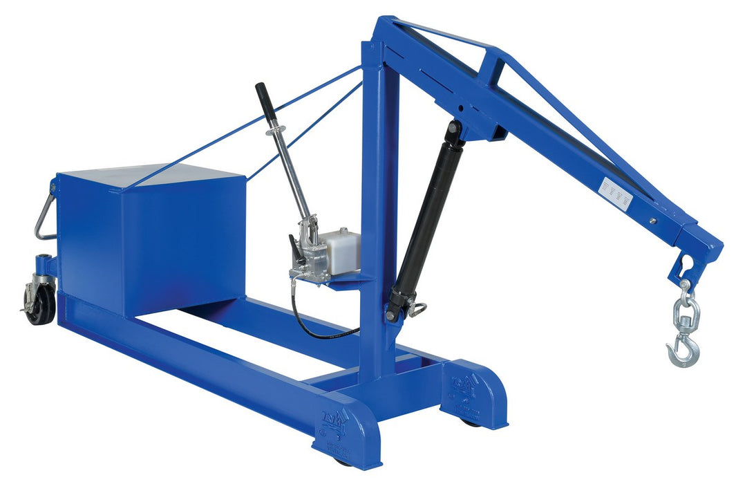 Vestil CBFC-2000 Steel Counter Balance Floor Crane 2,000 lb. Capacity Blue