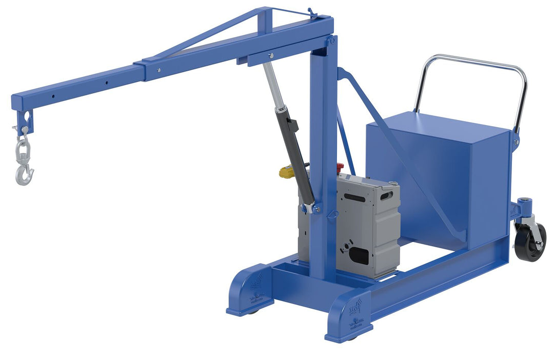 Vestil CBFC-500-DC Steel DC Counter Balance Floor Crane 500 lb. Capacity Blue