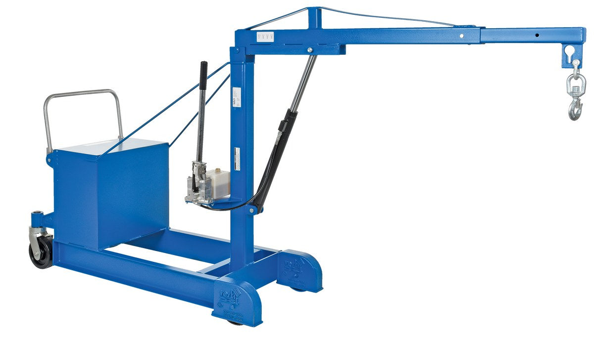 Vestil CBFC-500 Steel Counter Balance Floor Crane 500 lb. Capacity Blue
