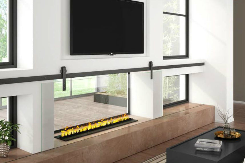 40'' Opti-Myst Pro Built-In Electric Cassette - side view