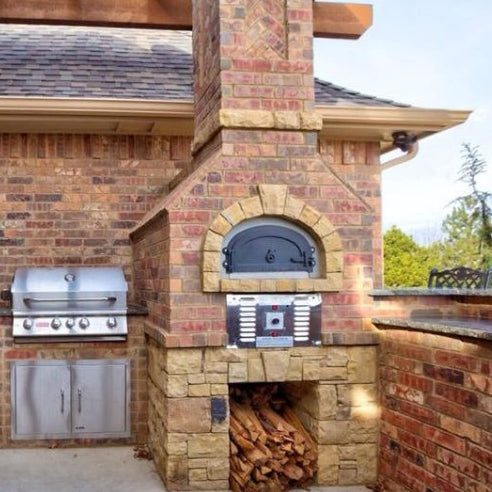 Chicago Brick Oven 750 Hybrid Pizza Oven DIY Kit (Commercial) |  Dual-Fuel (Gas and Wood)