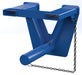 Vestil CCF-24-5 Steel Coil Lifter Fork Mounted Inverted 24 In 5500 Lb Capacity Blue