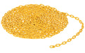 Vestil CHAIN-316-PF-YL Steel Bollard Safety Chain Per Foot 3/16 in. Thickness Yellow