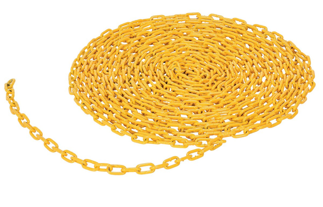 Vestil CHAIN-316-PF-YL steel bollard safety chain per foot - view 2