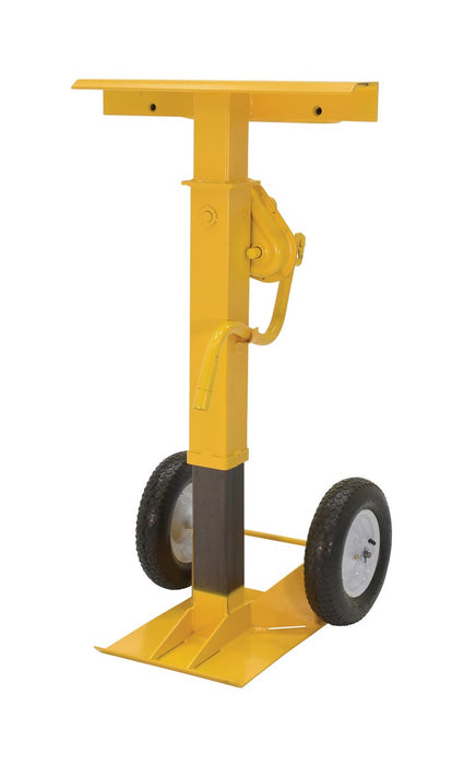 Vestil CJ-BEAM-PN steel stabilizing jack with pneumatic wheels - view 2