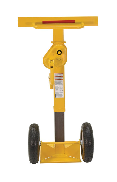 Vestil CJ-BEAM-PN steel stabilizing jack with pneumatic wheels - view 4
