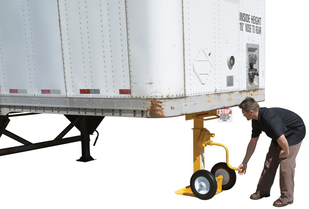 Vestil CJ-BEAM-PN steel stabilizing jack with pneumatic wheels - view 5