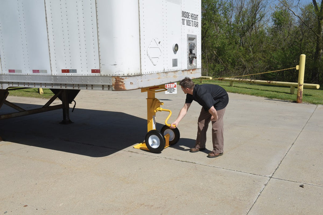 Vestil CJ-BEAM-SN steel stabilizing jack with solid foam wheels - view 5