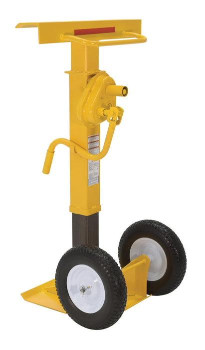 Vestil CJ-BEAM-SN steel stabilizing jack with solid foam wheels - view 6