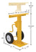 Vestil CJ-BEAM-SN steel stabilizing jack with solid foam wheels dimensions diagram