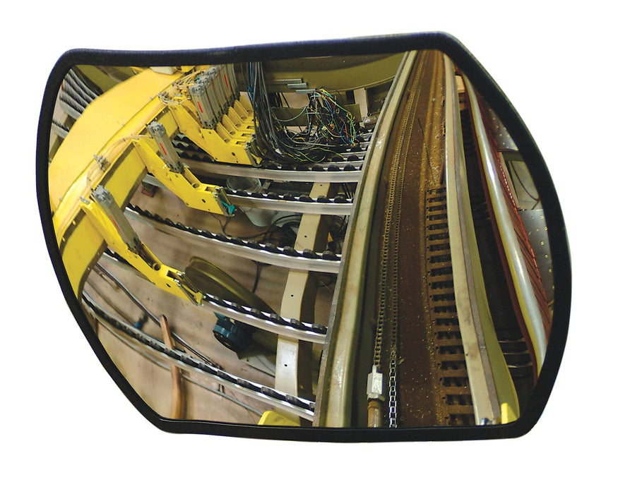 Vestil CNVX-2618 acrylic rectangular convex indoor mirror - view 3