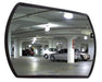 Vestil CNVX-3020 Acrylic Rectangular Convex Indoor Mirror 30 in. Diameter 30+ ft. Viewing Distance Silver