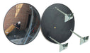 Vestil CNVX-36-O Acrylic Convex Outdoor Mirror 36 in. Diameter 40+ ft. Viewing Distance Silver