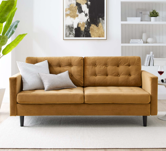 Exalt Tufted Performance Velvet Sofa