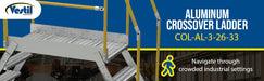 Vestil COL-AL-3-26-33 aluminum crossover ladder feature overview 3