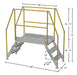 Vestil COL-AL-3-26-33 aluminum crossover ladder dimensions diagram