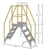 Vestil COL-AL-4-36-14 aluminum crossover ladder dimensions diagram