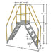 Vestil COL-AL-5-46-14 aluminum crossover ladder dimensions diagram