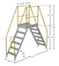 Vestil COL-AL-6-56-23 aluminum crossover ladder dimensions diagram