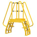 Vestil COLA-2-68-20 Steel Alternating Crossover Ladder 8 Step 68 Degrees 66 in. x 72 in. 350 lb. Capacity Yellow